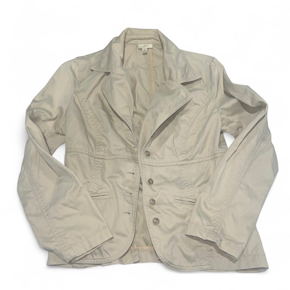 J. Jill Women's Light Beige Pea Coat